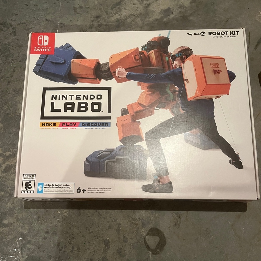 NIB Nintendo LABO Robot Kit never opened